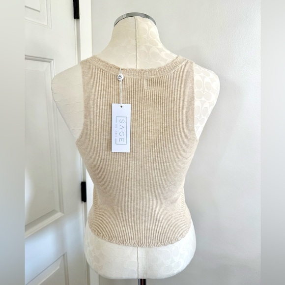 Sage The Label Ribbed Knit Top - Picture 4 of 6